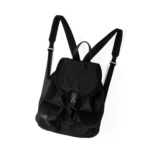 FIRSTXIU Elegantes Frauen Rucksack Mit Praktischer Konstruktion Und Einfacher Zugangsstring Schließung Reiseberechter Casaual Daypack Nylon Rucksack von FIRSTXIU