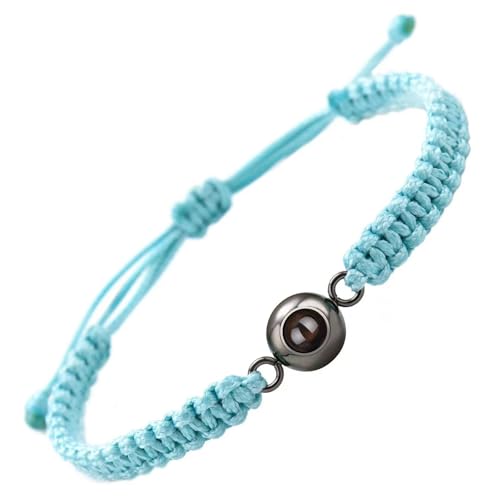 FIRSTXIU Elegantes Paararmband Mit 100 Sprachen Ich Liebe Dich Projektion In Robusten Stilvollen Kristallen Mattes Stein Handwebiertes Seilarmband von FIRSTXIU
