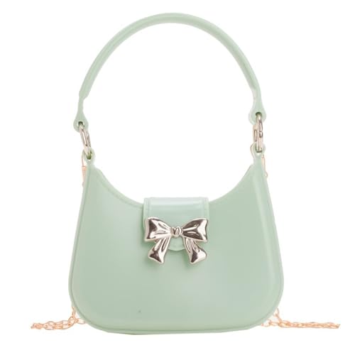 FIRSTXIU Frauen Bögen Crossbody Bag Mit Kettenriemen Kleine Handtasche Ästhetische Umhängetasche Achseleinkauf Von Frauen Bögen Crossbody Kleine Handtasche Ästhetische Schulter Mit Kette von FIRSTXIU