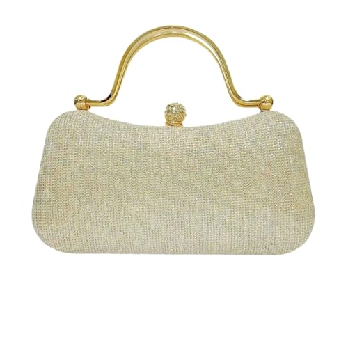 FIRSTXIU Frauen Leuchten Abends Abklammerte Beutel Handtasche Elegante Kettenkreuzkörper Schulter Frauen Ketten Schulter Abend Clutch Crossbody Kleine Geldbeutel von FIRSTXIU