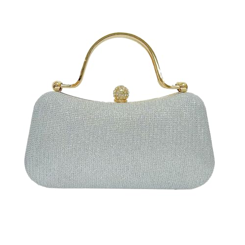 FIRSTXIU Frauen Leuchten Abends Abklammerte Beutel Handtasche Elegante Kettenkreuzkörper Schulter Frauen Ketten Schulter Abend Clutch Crossbody Kleine Geldbeutel von FIRSTXIU