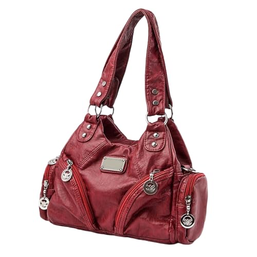 FIRSTXIU Frauen Mode Handtasche Pendeltasche Einfacher Umhängetasche Top Retro Crossbod von FIRSTXIU