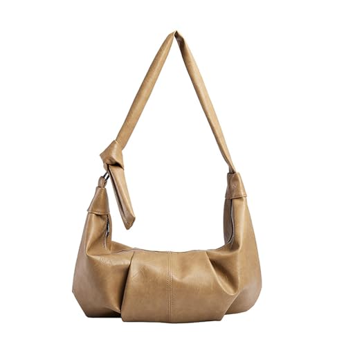 FIRSTXIU Frauen Pendeln Tasche Stilvolle Knödel Tasche Einfacher Schulter PU Leder Pendeln Mode Crossbod FIRSTXIU Frauen Pendeln Tasche Stilvolle Knödel Tasche Einfacher Schulter PU Leder Pendeln Mode Crossbod von FIRSTXIU