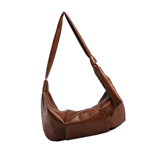 FIRSTXIU Frauen Pendeln Tasche Stilvolle Knödel Tasche Einfacher Schulter PU Leder Pendeln Mode Crossbod FIRSTXIU Frauen Pendeln Tasche Stilvolle Knödel Tasche Einfacher Schulter PU Leder Pendeln Mode Crossbod von FIRSTXIU