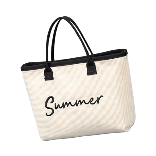 FIRSTXIU Frauen Tasche Große Kapazitäten Täglich Tasche Mode Handtasche Alleinfuhr Top Einkaufsbrief Stickel FIRSTXIU Frauen Tasche Große Kapazitäten Täglich Tasche Mode Handtasche Alleinfuhr Top Einkaufsbrief Stickel von FIRSTXIU