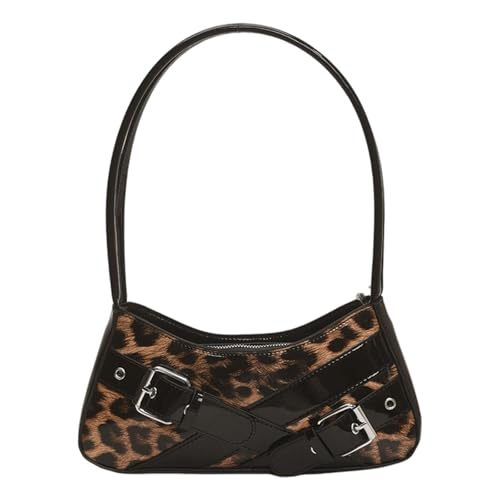 FIRSTXIU Frauen Tasche Leoparden Druckumhängetasche Retro Handtasche PU Leder Achselhöhle Pendeln Stilvolle Unterarm Frauen Trendy Achsel FIRSTXIU Frauen Tasche Leoparden Druckumhängetasche Retro Handtasche PU Leder Achselhöhle Pendeln Stilvolle Unterarm Frauen Trendy Achsel von FIRSTXIU
