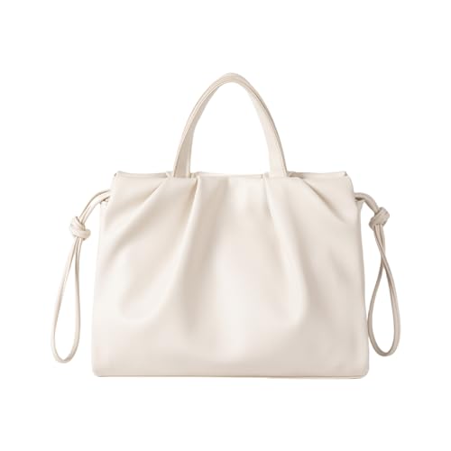 FIRSTXIU Frauen Umhängetasche PU Leder Crossbody Tasche Mit Großer Kapazität Handtasche Stilvoller Top Messengerinnen Frauen Plisdern Crossbody Top Handtasche PU Leder Schulter von FIRSTXIU