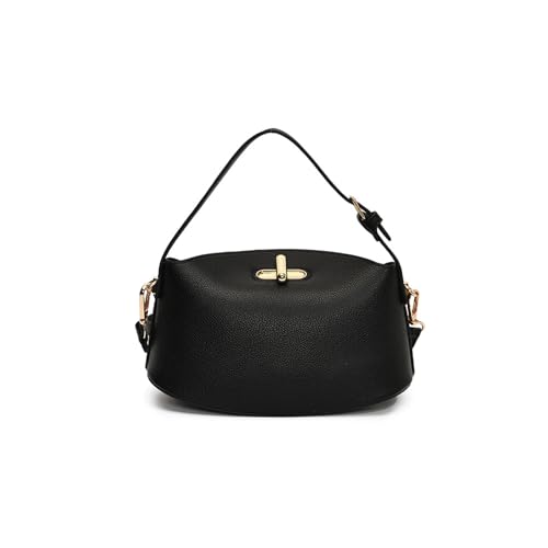 FIRSTXIU Frauen Umhängetasche Retro Crossbody Bag Female PU Leder Boten Pendeln Modische Eimer Handtasche Frauen Retro Schulter PU Leder Crossbody Weibchen Eimer von FIRSTXIU