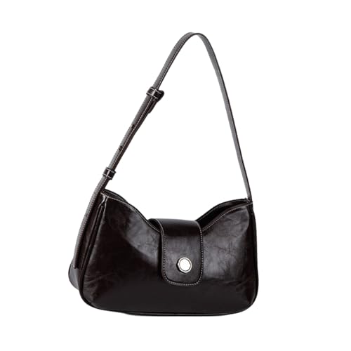 FIRSTXIU Frauen Umhängetasche Trendige Handtasche All Matching Unterarmtasche Koreanische Stile Achsel Achselhöhle Retro Pendelpendel Handy Geldbeutel Frauen Trendy Achsel Retro Top Handtasche von FIRSTXIU