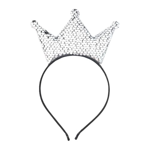 FIRSTXIU Funkelnde Paillettenkronen Haarband Mit Farbenfrohen Design Mädchen Geburtstagsfeier Accessor FIRSTXIU Funkelnde Paillettenkronen Haarband Mit Farbenfrohen Design Mädchen Geburtstagsfeier Accessor von FIRSTXIU