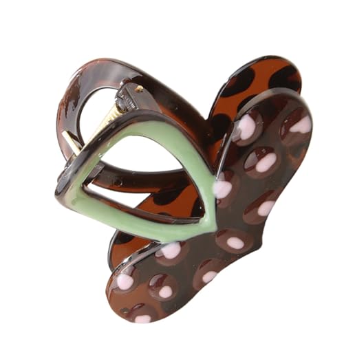FIRSTXIU Haarklauen Clip Heart Large Klauen Haare Barrettes Einzigartige Schmücken Haarnadel Mode Einzigartige Ornamentierung Modische Frauen Accessoires von FIRSTXIU