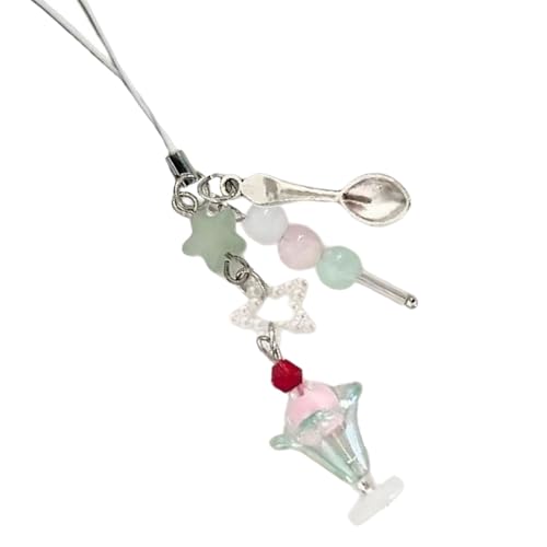 FIRSTXIU Handgefertigte Telefongurt Eiscreme Serie Einzigartige Beutel Anhänger Frauen Schmuckharz Textur Geeignet Für Mode Frauen Telefon Lanyard FIRSTXIU Handgefertigte Telefongurt Eiscreme Serie Einzigartige Beutel Anhänger Frauen Schmuckharz Textur Geeignet Für Mode Frauen Telefon Lanyard von FIRSTXIU