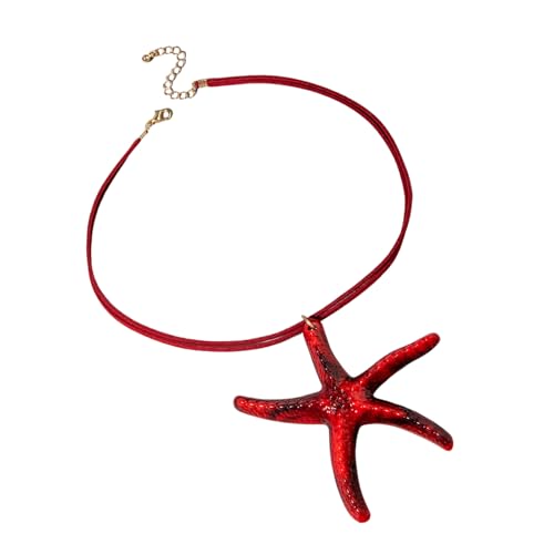 FIRSTXIU Künstlerische Harz Sea Star Statement Halskette Inspirierter Schmuck Frauen Schlüsselbein Kette Urlaub Accessoire Kühnes Statement Ozean Halskette FIRSTXIU Künstlerische Harz Sea Star Statement Halskette Inspirierter Schmuck Frauen Schlüsselbein Kette Urlaub Accessoire Kühnes Statement Ozean Halskette von FIRSTXIU