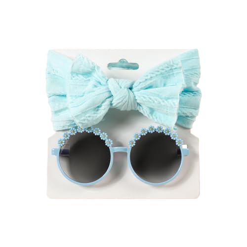 FIRSTXIU Mode Bowknot Haarband Sonnenbrille von FIRSTXIU