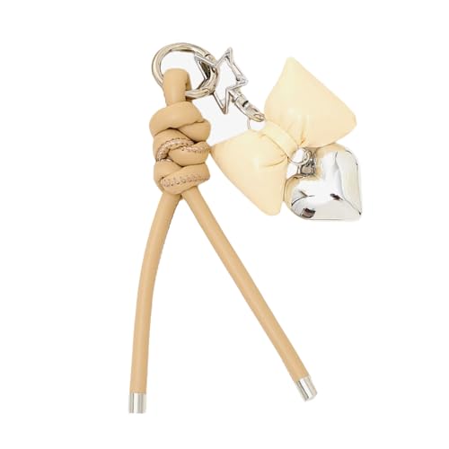 FIRSTXIU Mode Butterfly Keychain PU Leder Schlüsselhalter Bögen Handtasche Anhänger Stylish Bag Dekoration Und Smartphone Trendy Telefon Anhänger von FIRSTXIU