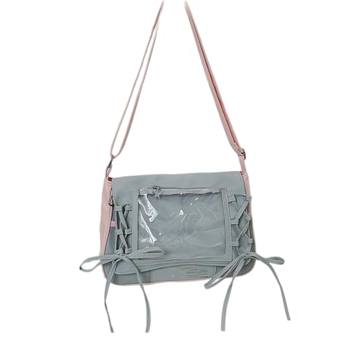 FIRSTXIU Mode Durchscheinende Umhängetasche Mit Schwarzem Ribbon Geräumige Innenverkäufer Taschen Unisex Design Atmungsaktives Mesh Crossbody Bag Mit Bögen Design FIRSTXIU Mode Durchscheinende Umhängetasche Mit Schwarzem Ribbon Geräumige Innenverkäufer Taschen Unisex Design Atmungsaktives Mesh Crossbody Bag Mit Bögen Design von FIRSTXIU