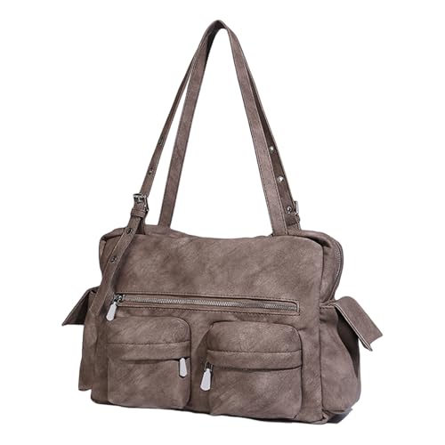 FIRSTXIU Mode Frauen Große Kapazität Unterarmtasche PU Leder Umhängetaschen Handtasche Für Winterpendel Und Reise Trendige Frauentasche von FIRSTXIU