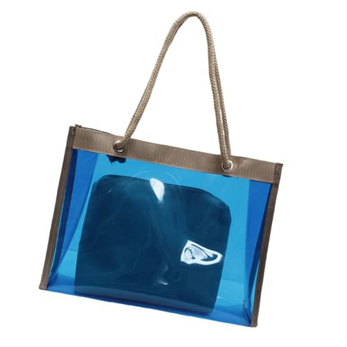 FIRSTXIU Mode Große Kapazität Clear Handtasche Leichtes PVC Umhängetasche Und Make Up Tasche Für Einkäufe Oder Stadionereignisse Mit Großer Kapazitätsschulter von FIRSTXIU