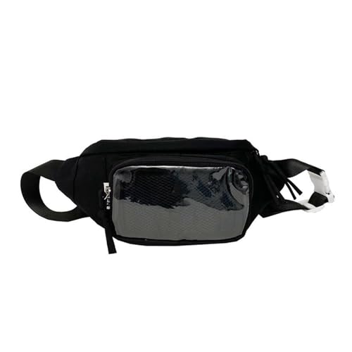 FIRSTXIU Modische Klare PVC Itabag Mit Abzeichen Display Crossbody Taschen Elegante Frauen Tailentasche Und Schulterbeutel Mädchen Brusttasche von FIRSTXIU