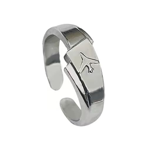 FIRSTXIU Paarringe Modeschmuck Präsentieren Einzigartige Ringe Stilvolle Fingerschmuckwalloy Textur Für Verschiedene Anlässe Aviation Themed von FIRSTXIU
