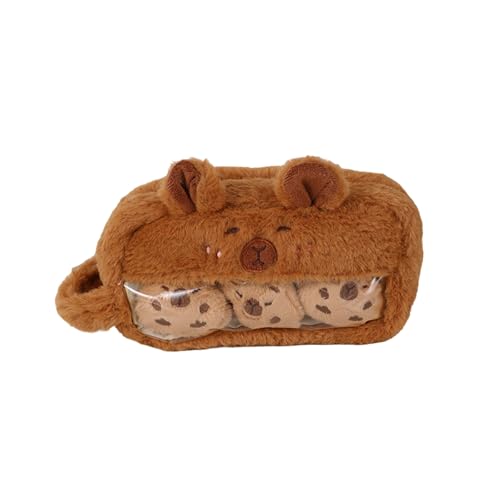 FIRSTXIU Plüsch Bleistiftbeutel Mit Glatten Reißverschlüsse Verschlüsse Bleistift Organisatoren Kid School Stationeries Bag Fluffierpen Halterbeutel Plüsch Stiftbeutel von FIRSTXIU