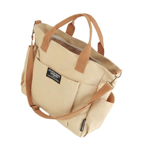 FIRSTXIU Praktische Leinwandhandtasche Mit Mehrstöckigen Verstellbarer Crossbody Geldbörsen Umhängetaschen Für Organisierte Aufbewahrungsbodus Tasche von FIRSTXIU