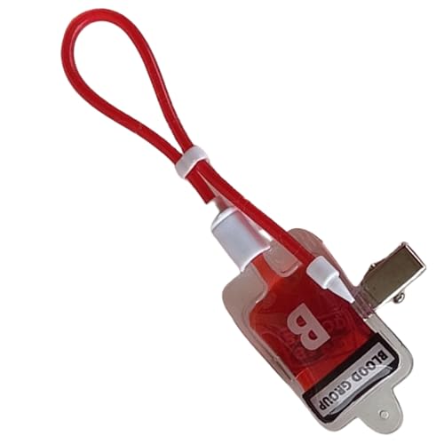 FIRSTXIU Realistisches Blutmuster Haarschleiftäule Adtevak Haarclip Durabilität Blutbeutel Haarnadel Für Themenpartys Und Rollenspiele Film Requisiten Bag von FIRSTXIU