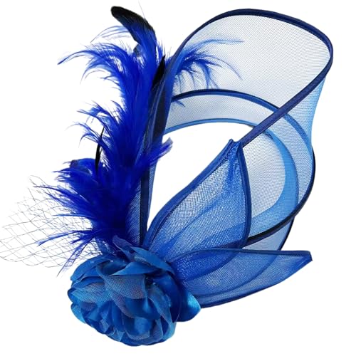 FIRSTXIU Roleplay Flapper Faszinator Party Haar Pin Rennen Kopfstück Für Cocktailpartys Maskerade Französische Flapper Feder Haare Clip von FIRSTXIU