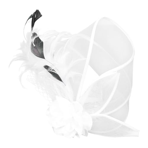 FIRSTXIU Roleplay Flapper Faszinator Party Haar Pin Rennen Kopfstück Für Cocktailpartys Maskerade Französische Flapper Feder Haare Clip von FIRSTXIU