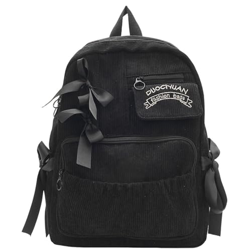 FIRSTXIU Schöne Bögen Rucksack Schule Rucksack Teenager Japanische Stile Großkapazität Mädchen Reisen Schöne Bögen Schülerschule Mädchen Teenager Große Kapazität von FIRSTXIU