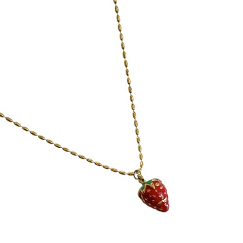 FIRSTXIU Schöne Frucht Inspirierte Anhänger Halskette Bequeme Tragen Verstellbarer Länge Halskette Trendy Neck Schmuck Geschenk Für Ihr Zartes Edelstahl Tropfenöl FIRSTXIU Schöne Frucht Inspirierte Anhänger Halskette Bequeme Tragen Verstellbarer Länge Halskette Trendy Neck Schmuck Geschenk Für Ihr Zartes Edelstahl Tropfenöl von FIRSTXIU
