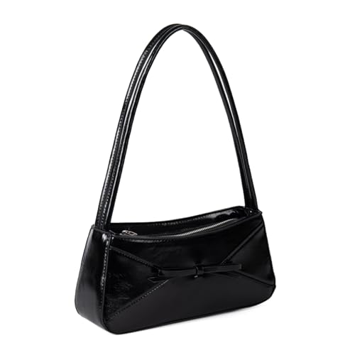 FIRSTXIU Stilvolle Abendtasche Mit Bögen Dekoration Und Geräumige Innenpu Leder Umhängetaschen Abendtasche Für Den Täglichen Gebrauch Geldbeutel von FIRSTXIU