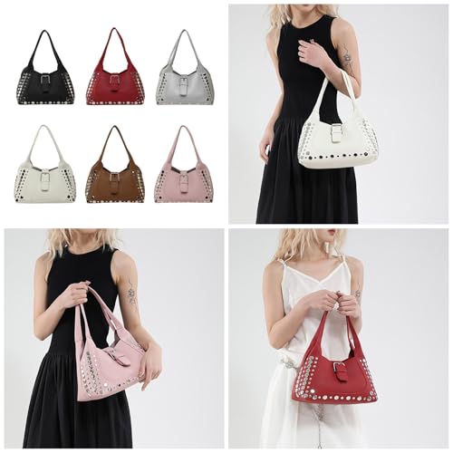 FIRSTXIU Stilvolle Achselbeutel In Praktischen PU Umhängetaschen Eimerhandtasche Mit Geräumigem Innenraum Für Den Täglichen Gebrauch Und Event Retro Averarm Tasche FIRSTXIU Stilvolle Achselbeutel In Praktischen PU Umhängetaschen Eimerhandtasche Mit Geräumigem Innenraum Für Den Täglichen Gebrauch Und Event Retro Averarm Tasche von FIRSTXIU