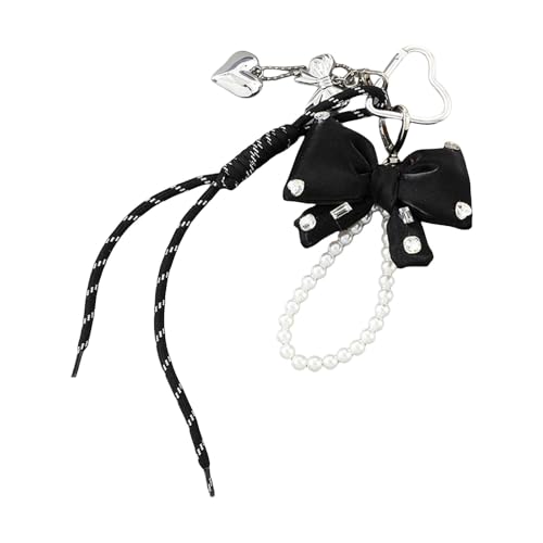 FIRSTXIU Stilvolle Künstliche Perlenbögen Tasche Schmücken Ihre Look Taschen Charme Schlüsselbund Stylish Bag Verzierung Leichter Schmuck von FIRSTXIU