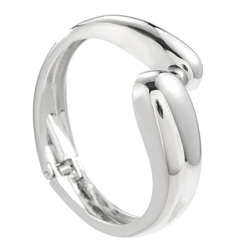 FIRSTXIU Stilvolle Wassertropfenform Offenes Manschettenarmband Komfortable Kämpfer Accessoires Mode Armbandankleidung Für Alltägliche Kleidung Statement Armreifen von FIRSTXIU