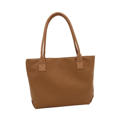 FIRSTXIU Trendy Damen Pendlertasche Mit Geräumigem Innenraum Und Bequemen Schultergurt Umhängetaschen PU Unterarm Handtasche Frauen Geldbeutel von FIRSTXIU