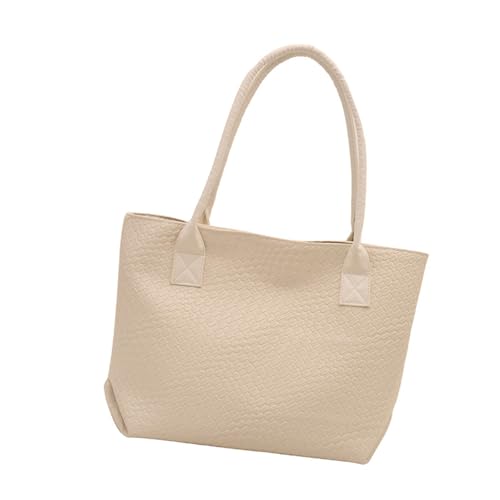 FIRSTXIU Trendy Damen Pendlertasche Mit Geräumigem Innenraum Und Bequemen Schultergurt Umhängetaschen PU Unterarm Handtasche Frauen Geldbeutel von FIRSTXIU