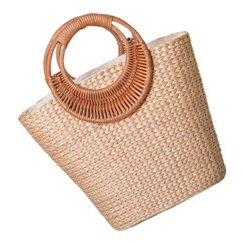 FIRSTXIU Women Beach Bag Elegante Handtasche Stroh Bag Daily Girl Urlaub Stilvoller Top Für Reisebüros Stilvolle Stroh FIRSTXIU Women Beach Bag Elegante Handtasche Stroh Bag Daily Girl Urlaub Stilvoller Top Für Reisebüros Stilvolle Stroh von FIRSTXIU