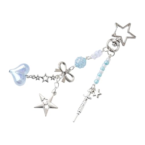 FIRSTXIU Zeitgenössischer Dolphinschlüsselketten Metall Beutel Charme Retro Design Keyring Compact Travel Accessoire Pendat Bag Anhänger Vintage Metall Keychain Charme von FIRSTXIU