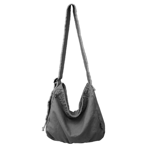 Frauen Grunge Bag Freizeit Crossbody Große Kapazität Schulterschule Scherle Leinwand Messenger Shopping Frauen Grunge Canvas Messenger Große Kapazität Schulter Freizeit von FIRSTXIU