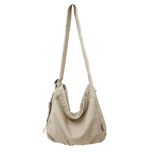 Frauen Grunge Bag Freizeit Crossbody Große Kapazität Schulterschule Scherle Leinwand Messenger Shopping Frauen Grunge Canvas Messenger Große Kapazität Schulter Freizeit von FIRSTXIU