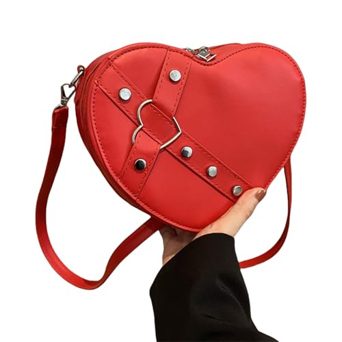 Frauen Herzgeformte Crossbody Taschen Umhängetaschen Telefon Einfache Messengery Mode Einkaufteile Für Tägliche Frauen Herzblear Messenger Girls Schulter Geformtes Crossbody von FIRSTXIU