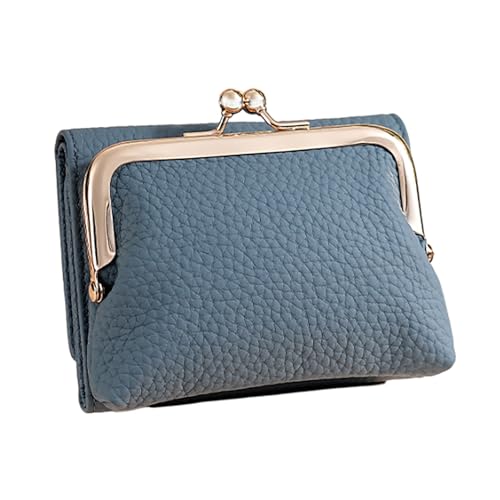 Frauen Kurzer Brieftasche Mit Münzkompartiment Und Fotostein Pu Leder Kartenhalter Münze Geldbeutel Wechseln Sie Beutel Brieftasche Für Mädchen von FIRSTXIU