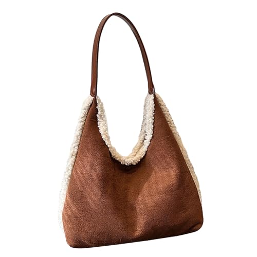 Frauen Plüsch Handtasche Und Geldbörse Koreanische Styles Umhängetasche Großkapazität Achselhöhle Damen Top Achselmängel Achsel Achsel von FIRSTXIU