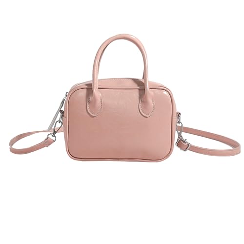 Frauen Tasche Solid Color Crossbody Einfache Schulter Ästhetische Handtasche PU Leder Boten Einkaufsdatieren PU Leder Crossbod von FIRSTXIU