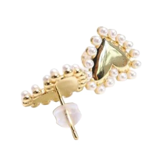 Fun Cartoon Heart Ohrringe Ohroelenstollen Legierung Textur Moderne Ohrschmuck Fashion Pins Geeignet Für Tägliche Und Party Verwenden Komfortable Ohrringe von FIRSTXIU