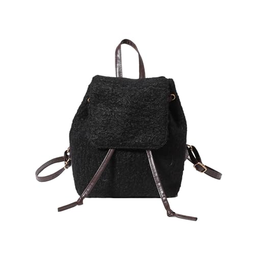 Furry Rucksack Draw String School Tasche Für Frauen Für Fachkapazitäten Mit Großer Kapazität Rucksäcke Fachleute Und Studenten Modische Eimer Tasche von FIRSTXIU