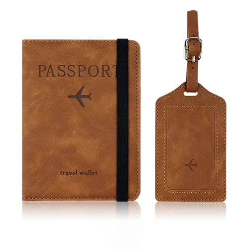 Gepäck Tag Passport Coverhalter Schutzpu Leder Koffer Reisezubehör Und Koffer Set Gepäckhalter Für Frauen Mann von FIRSTXIU