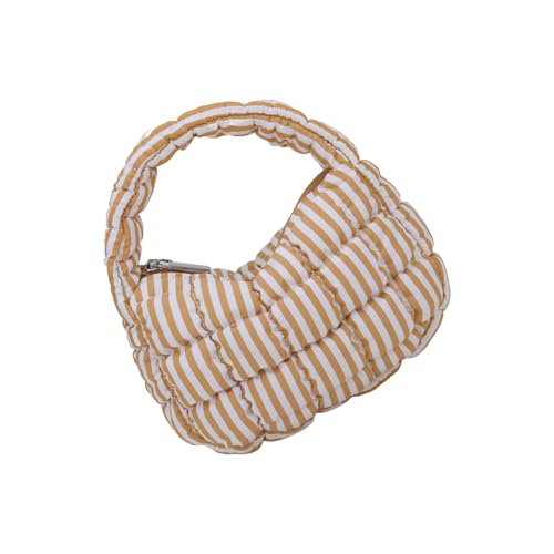 Gesteppte Wolkenbeutel Puffer Nylon Handtasche Leichtes Und Tragbares Top Taschen Mit Reißverschlüssen Für Damen Sterbenpufferbeutel von FIRSTXIU