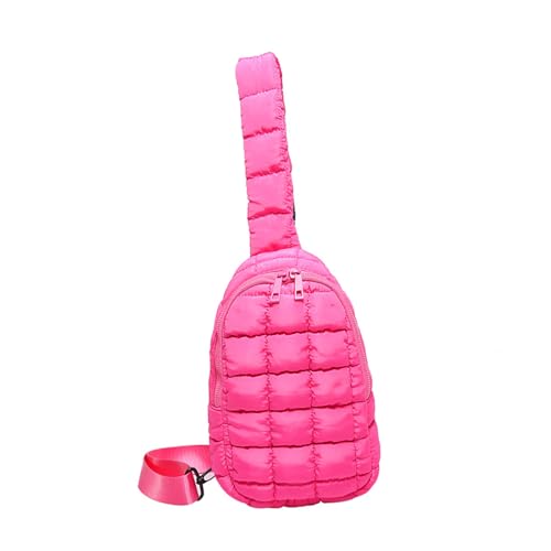 Gesteppter Puffer Chest Beutel Leichte Stilvolle Gepolsterte Crossbody Geldbeutel Rucksack Mit Verstellbarem Riemen Für Frauen Männer Gesteppt Crossbody Rucksack von FIRSTXIU